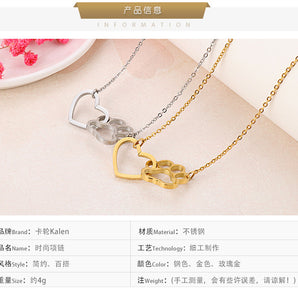 Nihao Wholesale Fashion Animal Titanium Steel Plating Necklace