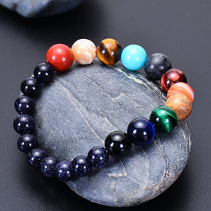 fashion planet natural stone beaded unisex bracelets