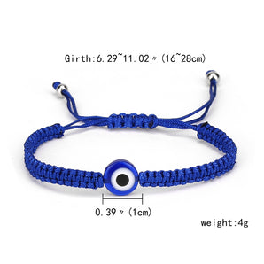 Nihao Wholesale fashion adjustable bracelet creative new blue eye bracelet evil eye red rope braided bracelet