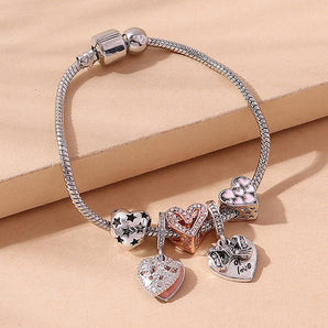 Nihao Wholesale creative heart bows star pendant alloy bracelet