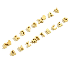 Nihao Wholesale 1 Piece Stainless Steel 14K Gold Plated Letter Polished Pendant