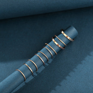 Nihao Wholesale alloy creative simple retro ten-piece joint ring set