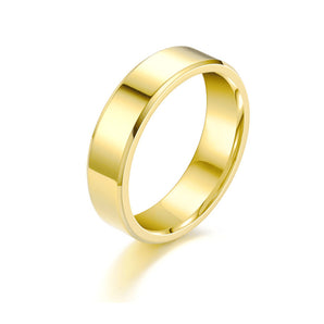 Stainless Steel 18K Gold Plated Simple Style Plating U Shape Rings