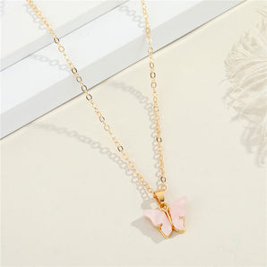Nihao Wholesale fashion butterfly resin necklace