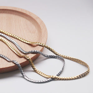 Nihao Wholesale Fashion Solid Option Titanium Steel Plating Bracelets Necklace