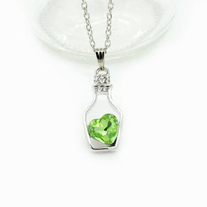 Nihao Wholesale 1 piece simple style heart shape alloy plating rhinestones women's pendant necklace