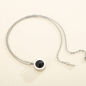 Nihao Wholesale Fashion Round Titanium Steel Plating Necklace