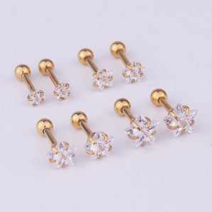 Nihao Wholesale Ear Cartilage Rings & Studs Fashion Geometric 316 Stainless Steel