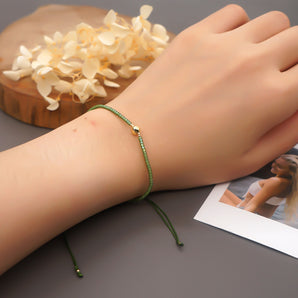 1 piece fashion geometric glass handmade unisex bracelets