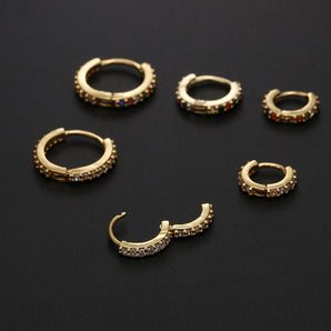 Nihao Wholesale fashion round copper inlay zircon nose ring