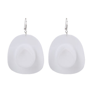 1 pair fashion geometric resin irregular women's drop earrings