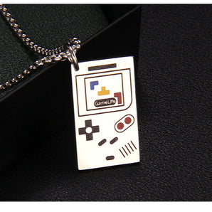 Nihao Wholesale Fashion Gamepad 201 Stainless Steel Enamel Unisex Pendant Necklace