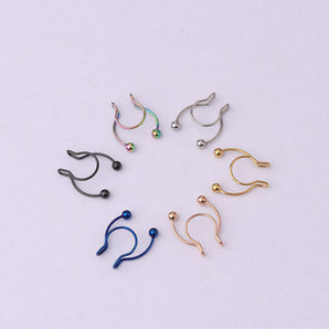Nihao Wholesale Nose Rings & Studs Geometric 316 Stainless Steel  Plating