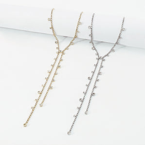 fashion geometric alloy plating rhinestones women's pendant necklace