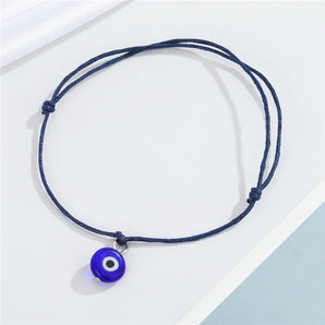 Nihao Wholesale ethnic color demon eye bracelet hand-woven turkish round eye bracelet