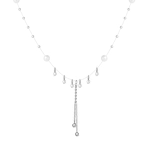 sweet geometric alloy plating artificial rhinestones women's pendant necklace
