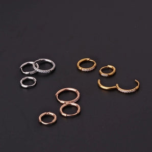Nihao Wholesale Ear Cartilage Rings & Studs Fashion Geometric 316 Stainless Steel  Plating