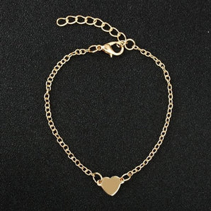 fashion heart alloy plating no inlaid women's bracelets