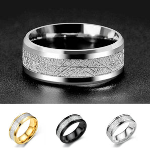 Nihao Wholesale Simple Style Solid Color Titanium Steel Enamel 18K Gold Plated Unisex Rings