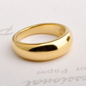 Wholesale Jewelry Simple Style Solid Color Stainless Steel 18K Gold Plated Plating Rings