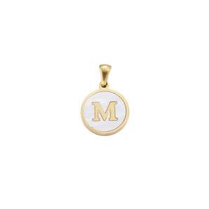 Nihao Wholesale 1 Piece Stainless Steel Gold Plated Letter Pendant
