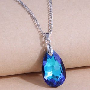 Nihao Wholesale new fashion simple water drop crystal personalized necklace