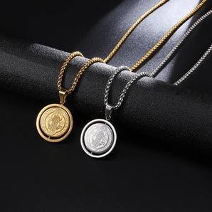 Simple Style Classic Style Oval 304 Stainless Steel Unisex Pendant Necklace