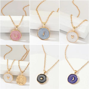 Nihao Wholesale fashion drops stars moon alloy necklace nhnz140255