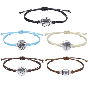 Nihao Wholesale simple style geometric alloy wax line unisex bracelets