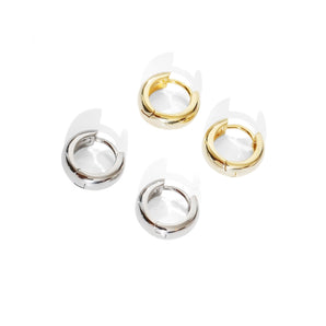 1 pair fashion geometric metal plating women's earrings