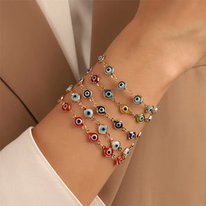 fashion devil's eye alloy enamel women's bracelets