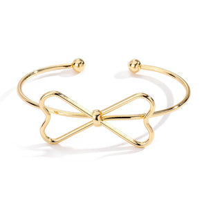 Nihao Wholesale Vintage Style Modern Style Simple Style Bow Knot Alloy Wholesale Bangle