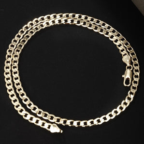 Nihao Wholesale hip-hop xuping simple style solid color copper alloy plating 14k gold plated men's necklace
