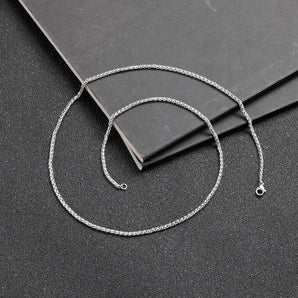 1 piece fashion solid color titanium steel unisex necklace