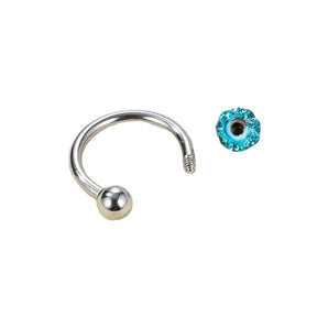 Nihao Wholesale 1 Piece Nose Rings & Studs Simple Style Geometric 304 Stainless Steel Rhinestones Nose Rings & Studs