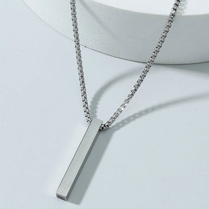 Nihao Wholesale simple style geometric stainless steel titanium steel plating men's pendant necklace