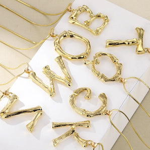fashion letter alloy plating women's pendant necklace