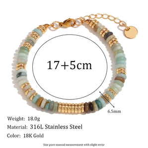 Nihao Wholesale Elegant Vintage Style Geometric 304 Stainless Steel 18K Gold Plated Bracelets In Bulk