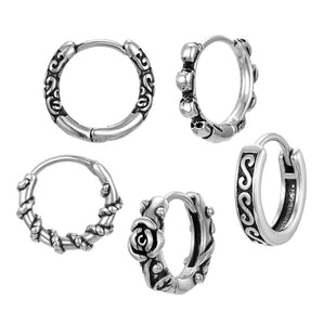 fashion geometric stainless steel plating earrings 1 piece