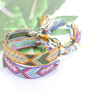 simple style geometric cloth knitting unisex bracelets 1 piece