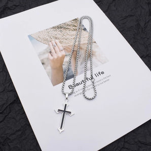 Nihao Wholesale fashion cross stainless steel plating unisex pendant necklace