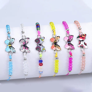 Nihao Wholesale fashion butterfly alloy knitting women's bracelets 1 piece