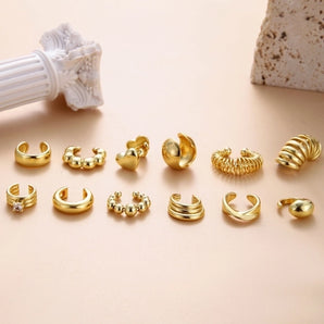 Nihao Wholesale 1 piece vintage style cool style geometric eye snake plating copper 18k gold plated ear studs