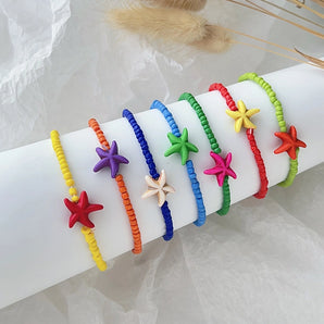 Nihao Wholesale vacation starfish arylic wholesale bracelets