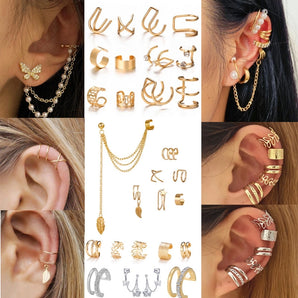 Nihao Wholesale 1 set simple style geometric alloy plating inlay artificial gemstones women's ear studs