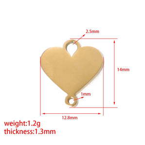 Nihao Wholesale 1 Piece 304 Stainless Steel None 18K Gold Plated Solid Color Pendant