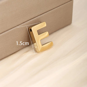 Nihao Wholesale 1 Piece 304 Stainless Steel 18K Gold Plated Letter