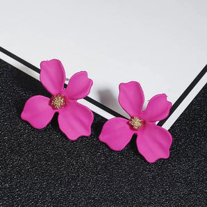 Nihao Wholesale new simple sweet flowers stud earrings nhpf147196