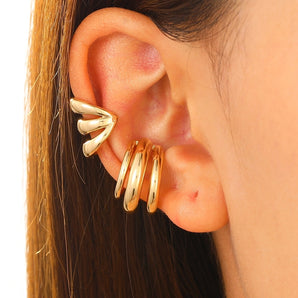 Nihao Wholesale 1 Piece Simple Style Classic Style Commute U Shape Shape/Pattern Plating Copper Ear Cuffs