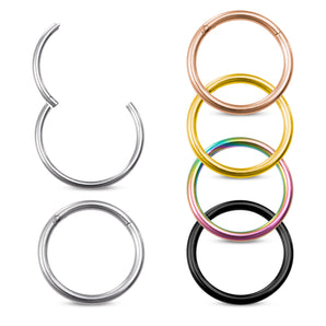 Nihao Wholesale Simple Style Round Stainless Steel Plating Nose Ring